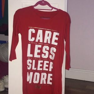 Red Graphic T-Shirt Dress